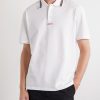 Logo-Embroidered Cotton-Piqué Polo Shirt - FR Logo-Embroidered Cotton-Piqué Polo Shirt - FR