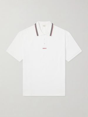 Logo-Embroidered Cotton-Piqué Polo Shirt Logo-Embroidered Cotton-Piqué Polo Shirt