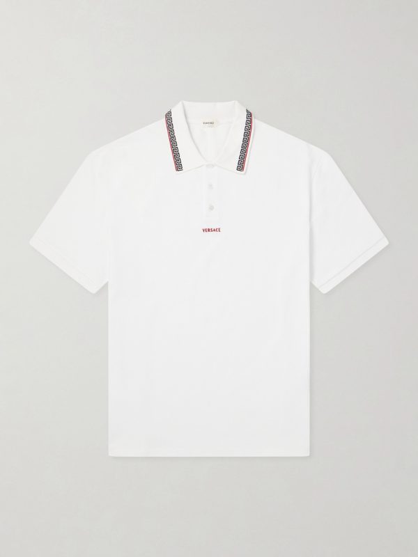 Logo-Embroidered Cotton-Piqué Polo Shirt Logo-Embroidered Cotton-Piqué Polo Shirt