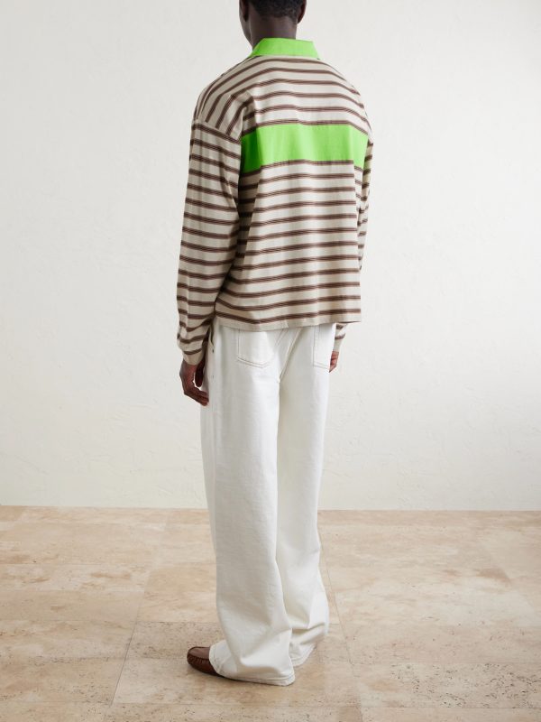 Polo Striped Cotton Jersey Polo Shirt - BK