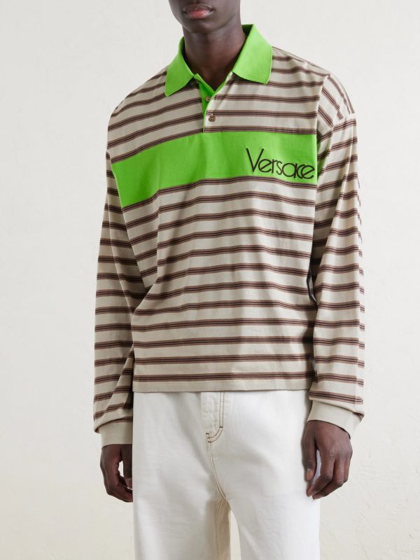Polo Striped Cotton Jersey Polo Shirt - FR