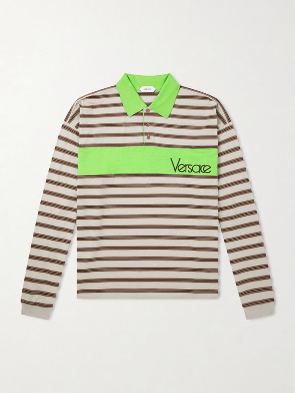 Polo Striped Cotton Jersey Polo Shirt