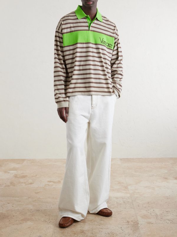 Polo Striped Cotton Jersey Polo Shirt - OU