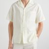 Striped Cotton and Silk-Blend Jacquard Shirt - FR Striped Cotton and Silk-Blend Jacquard Shirt - FR