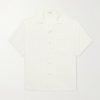 Striped Cotton and Silk-Blend Jacquard Shirt Striped Cotton and Silk-Blend Jacquard Shirt