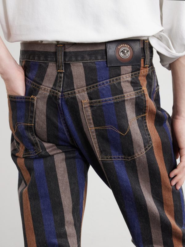 Straight-Leg Striped Jeans - CU Straight-Leg Striped Jeans - CU