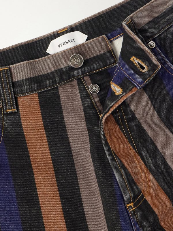 Straight-Leg Striped Jeans - E1 Straight-Leg Striped Jeans - E1