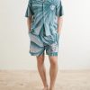 Wide-leg Printed Cotton-Poplin Shorts - OU Wide-leg Printed Cotton-Poplin Shorts - OU