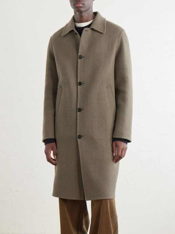 Virgin-Wool Twill Trench Coat - FR Virgin-Wool Twill Trench Coat - FR