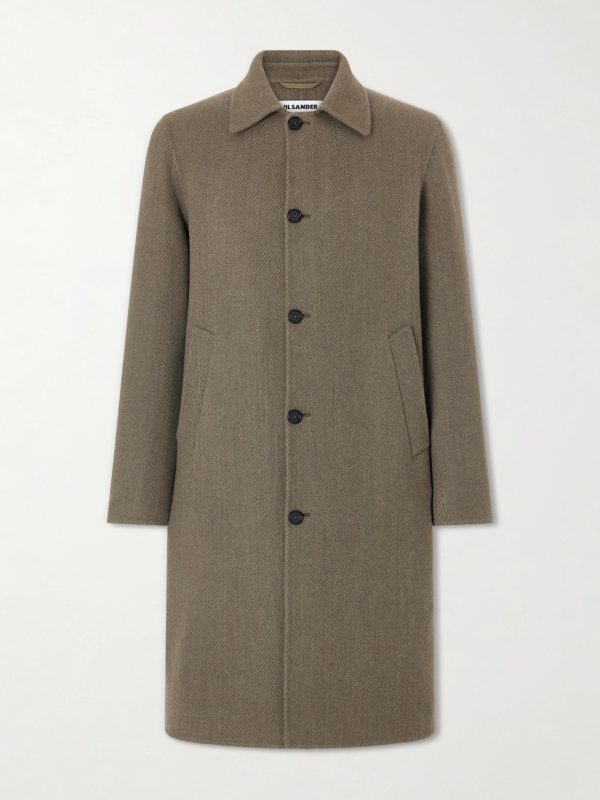 Virgin-Wool Twill Trench Coat Virgin-Wool Twill Trench Coat