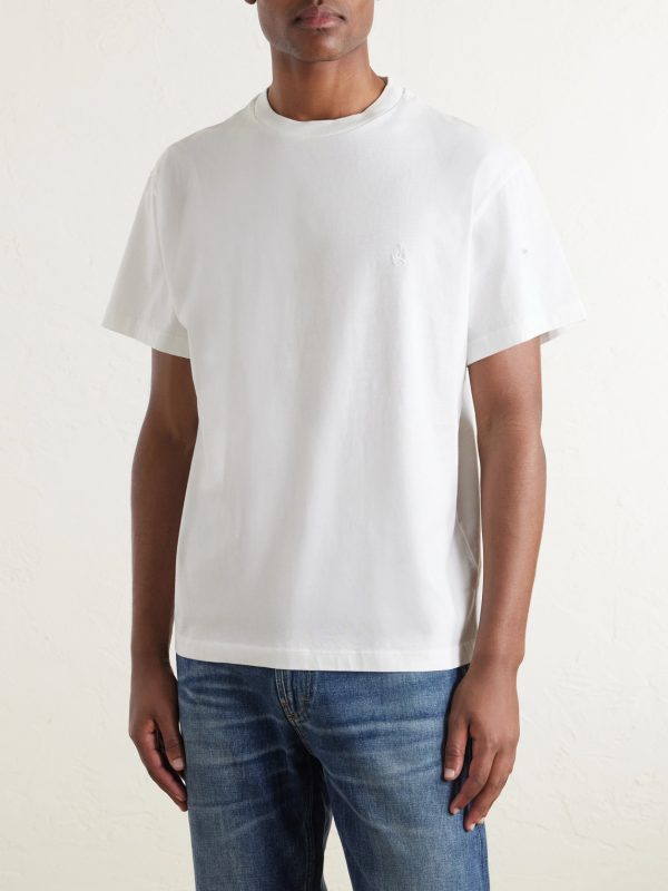 Three-Pack Logo-Appliquéd Cotton-Jersey T-Shirts - E2 Three-Pack Logo-Appliquéd Cotton-Jersey T-Shirts - E2
