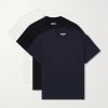 Three-Pack Logo-Appliquéd Cotton-Jersey T-Shirts Three-Pack Logo-Appliquéd Cotton-Jersey T-Shirts