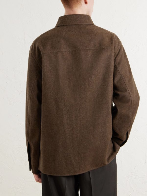 Virgin Wool Overshirt - BK