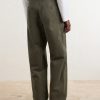 Straight-Leg Cotton-Drill Trousers - BK