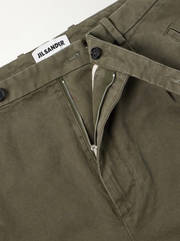 Straight-Leg Cotton-Drill Trousers - E1