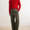 Straight-Leg Cotton-Drill Trousers - OU