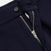 Straight-Leg Cotton-Blend Twill Trousers - E1