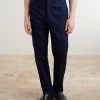 Straight-Leg Cotton-Blend Twill Trousers - FR