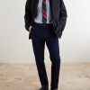 Straight-Leg Cotton-Blend Twill Trousers - OU