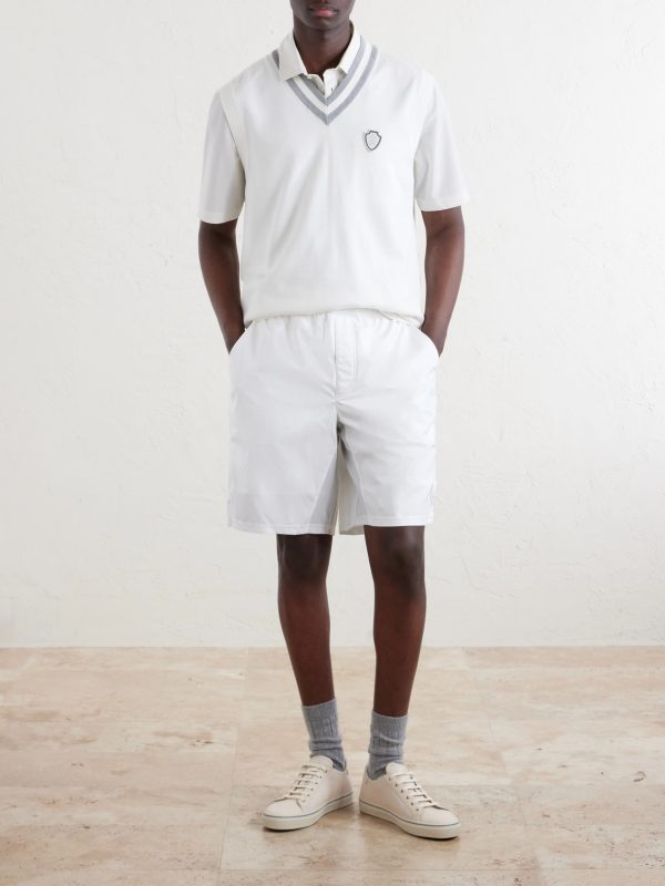 Logo-Embroidered Cotton Golf Sweater Vest - OU Logo-Embroidered Cotton Golf Sweater Vest - OU