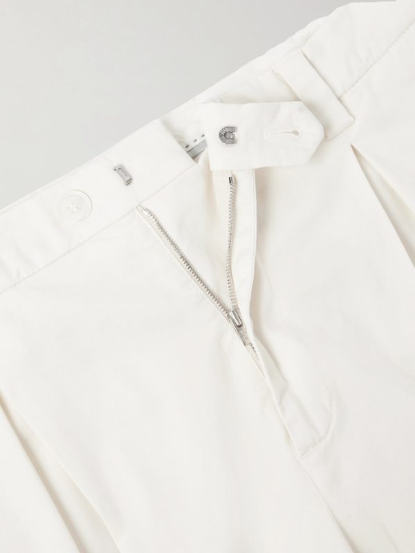 Straight-Leg Cotton-Blend Golf Trousers - E1