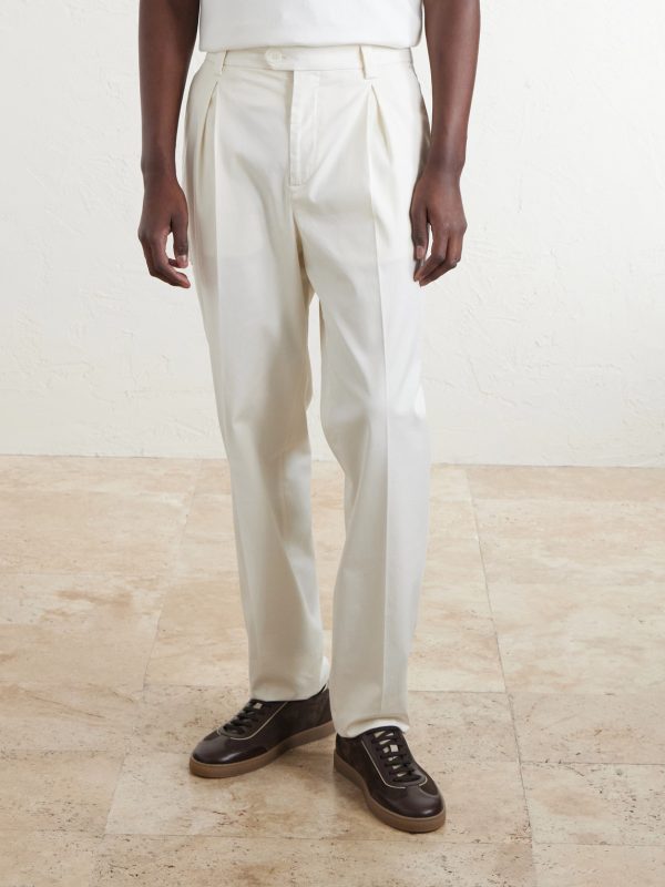 Straight-Leg Cotton-Blend Golf Trousers - FR