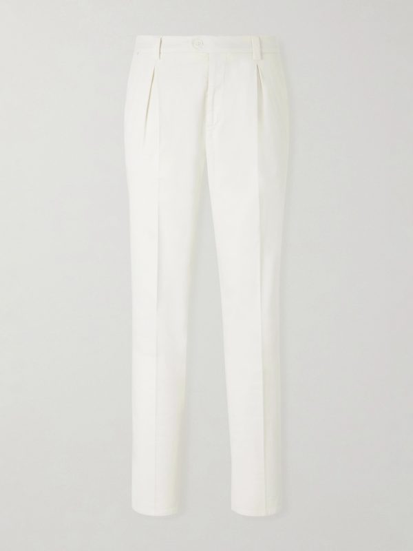 Straight-Leg Cotton-Blend Golf Trousers