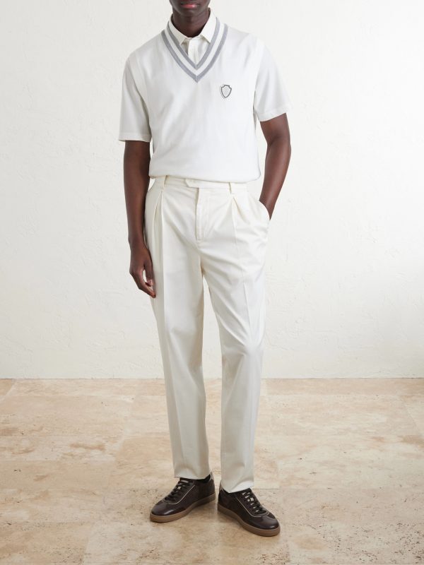 Straight-Leg Cotton-Blend Golf Trousers - OU