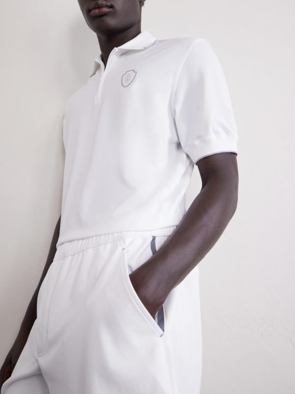 Logo-Appliquéd Jersey Polo Shirt - CU