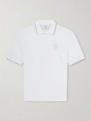 Logo-Appliquéd Jersey Polo Shirt Logo-Appliquéd Jersey Polo Shirt