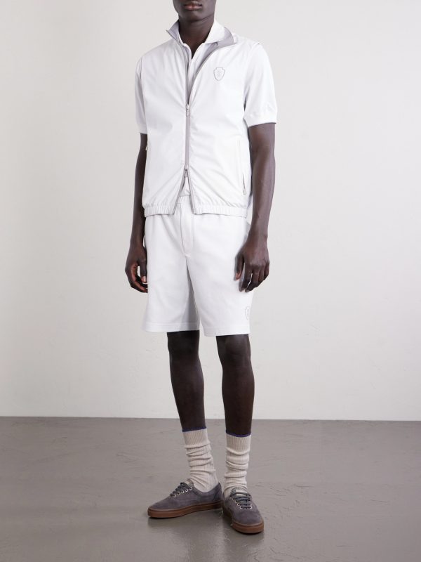 Logo-Appliquéd Jersey Polo Shirt - OU