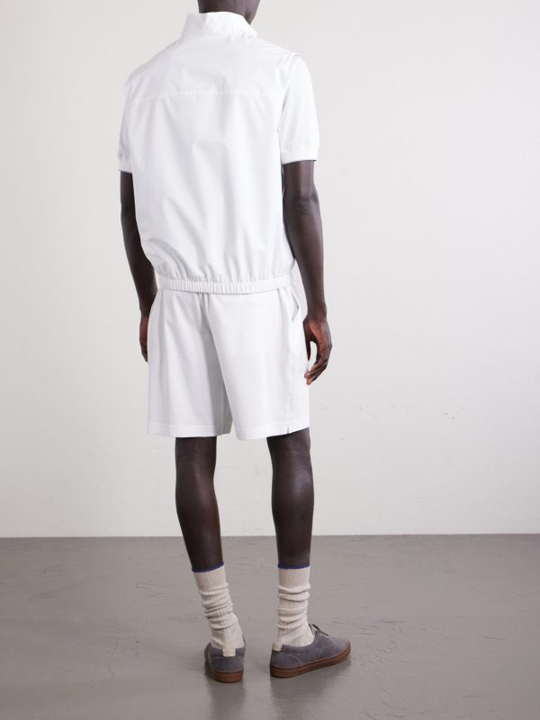 Logo-Appliquéd Shell Golf Jacket - BK Logo-Appliquéd Shell Golf Jacket - BK