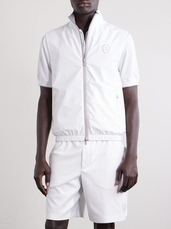 Logo-Appliquéd Shell Golf Jacket - FR Logo-Appliquéd Shell Golf Jacket - FR