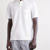 Logo-Appliquéd Wool Polo Shirt - FR Logo-Appliquéd Wool Polo Shirt - FR