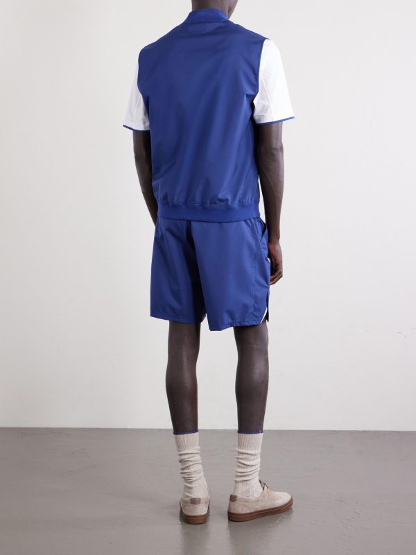 Logo-Appliquéd Tech-Shell Gilet - BK