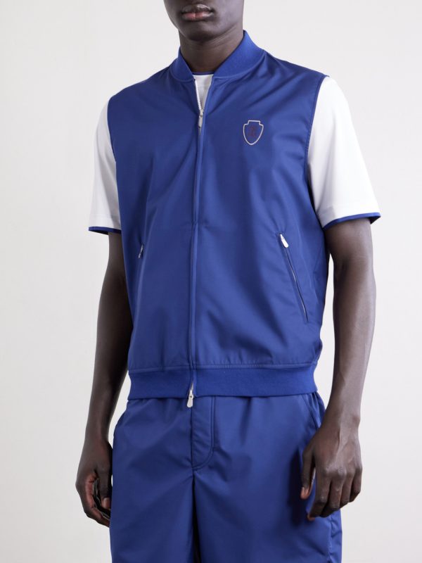 Logo-Appliquéd Tech-Shell Gilet - FR