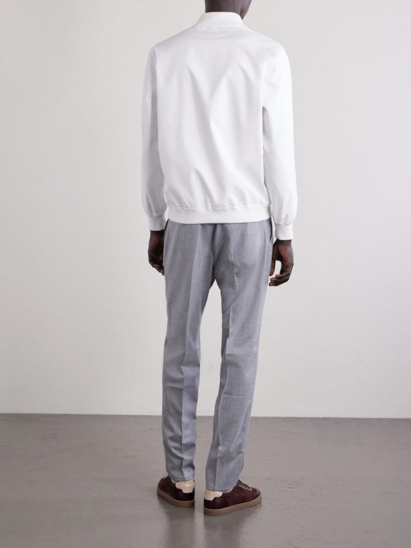 Logo-Appliquéd Shell Jacket - BK