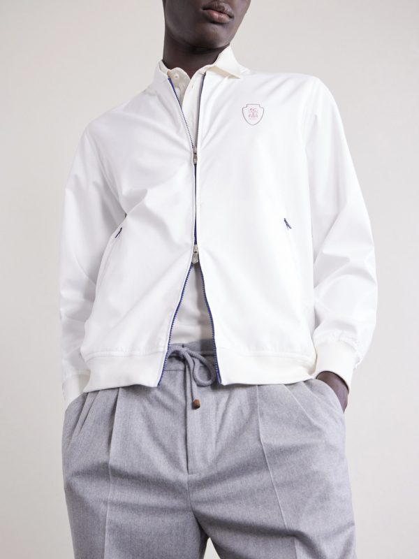 Logo-Appliquéd Shell Jacket - CU