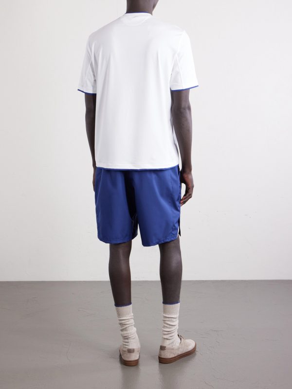 Logo-Appliquéd Tech-Jersey Tennis Shirt - BK Logo-Appliquéd Tech-Jersey Tennis Shirt - BK