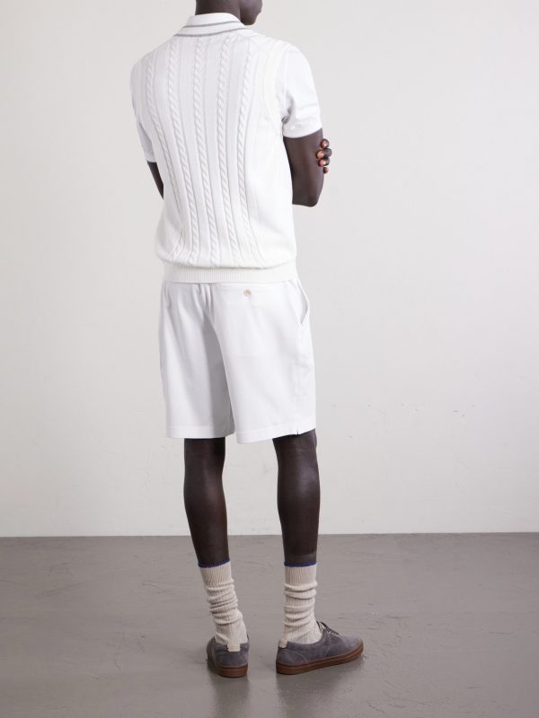 Logo-Appliquéd Cotton Sweater Vest - BK Logo-Appliquéd Cotton Sweater Vest - BK