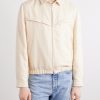 Herringbone Wool, Silk and Linen-Blend Blouson Jacket - FR Herringbone Wool, Silk and Linen-Blend Blouson Jacket - FR