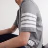 Logo-Appliquéd Striped Cotton-Jersey T-Shirt - CU Logo-Appliquéd Striped Cotton-Jersey T-Shirt - CU