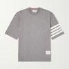 Logo-Appliquéd Striped Cotton-Jersey T-Shirt Logo-Appliquéd Striped Cotton-Jersey T-Shirt