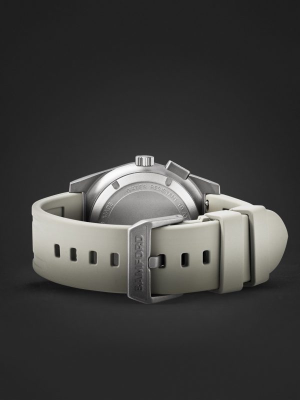 B347 Automatic Chronograph 41.5mm Titanium and Rubber Watch, Ref. No. B347-TT-CLA-WHI - E2 B347 Automatic Chronograph 41.5mm Titanium and Rubber Watch, Ref. No. B347-TT-CLA-WHI - E2