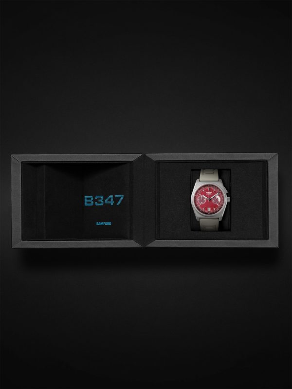 B347 Automatic Chronograph 41.5mm Titanium and Rubber Watch, Ref. No. B347-TT-CLA-WHI - E3 B347 Automatic Chronograph 41.5mm Titanium and Rubber Watch, Ref. No. B347-TT-CLA-WHI - E3