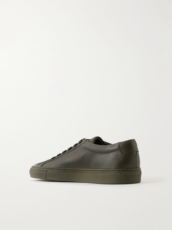 Achilles Full-Grained Leather Sneakers - BK Achilles Full-Grained Leather Sneakers - BK