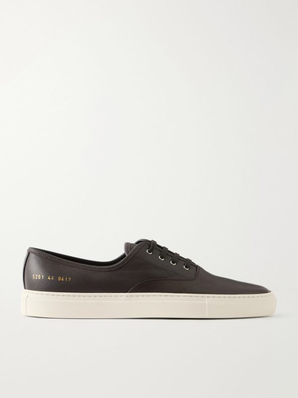 Deck Full-Grained Leather Sneakers