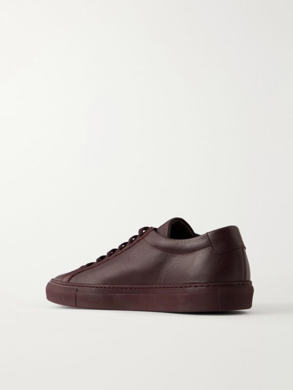 Achilles Full-Grained Leather Sneakers - BK Achilles Full-Grained Leather Sneakers - BK