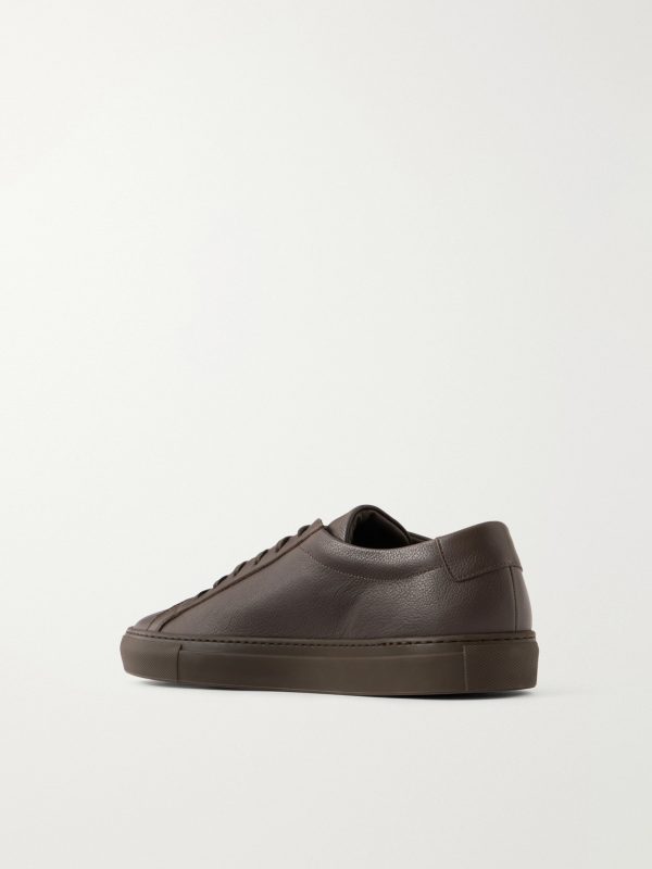 Achilles Full-Grained Leather Sneakers - BK Achilles Full-Grained Leather Sneakers - BK