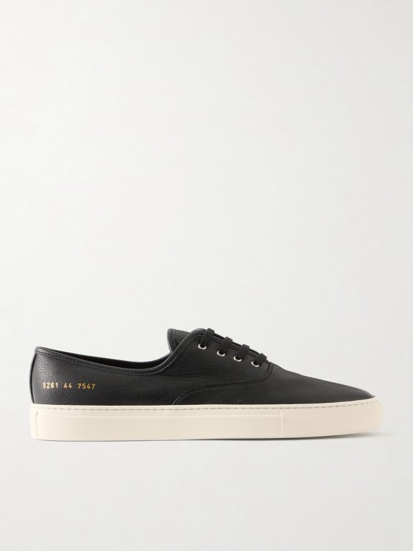 Deck Full-Grained Leather Sneakers
